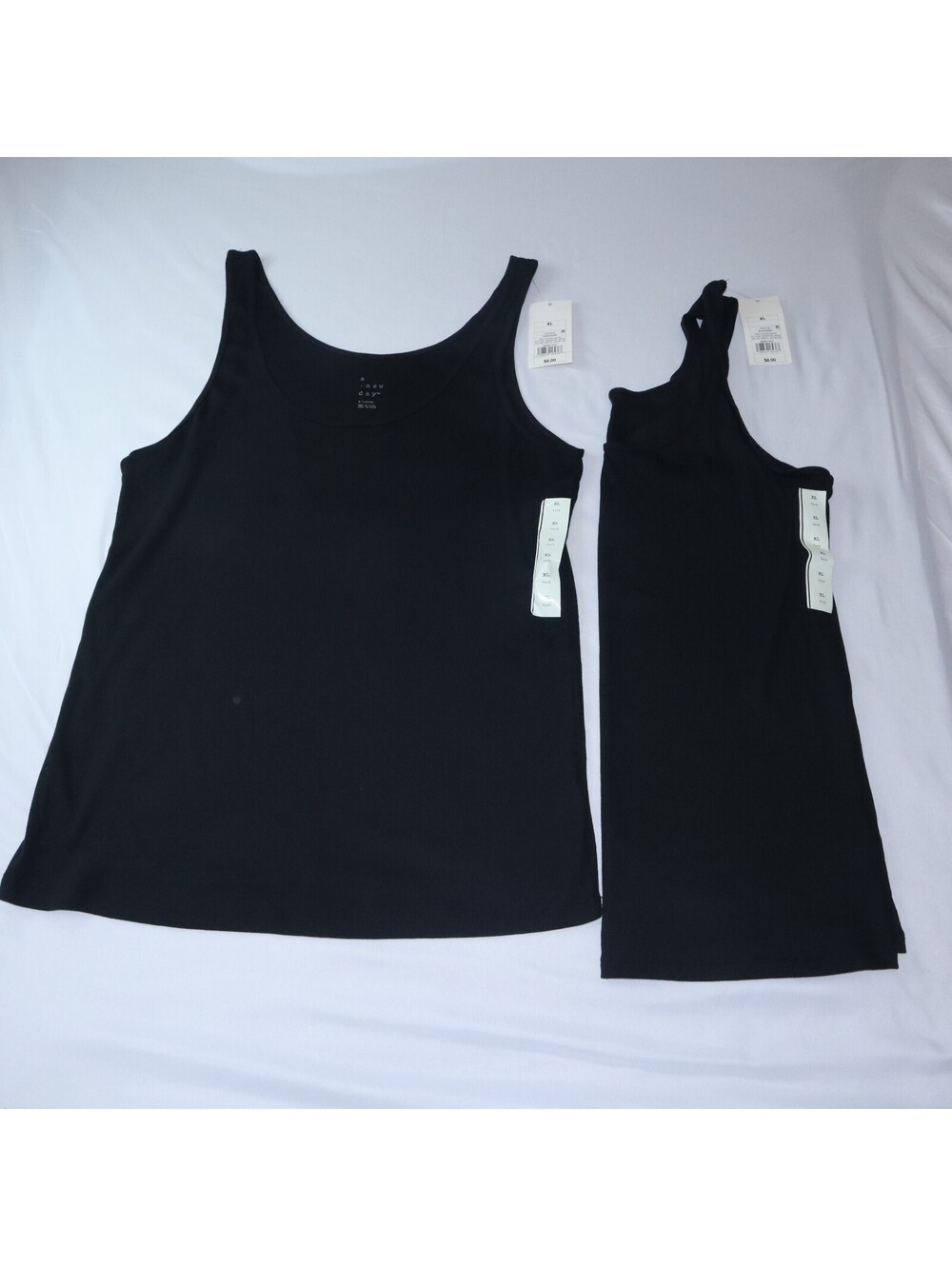 a new day Women Tank Top Size XL Black 2 Pack